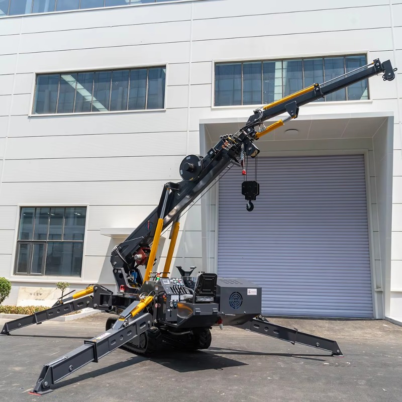 Heavy Equipment Crane - Mini Guindaste Aranha Elétrico Compacto com