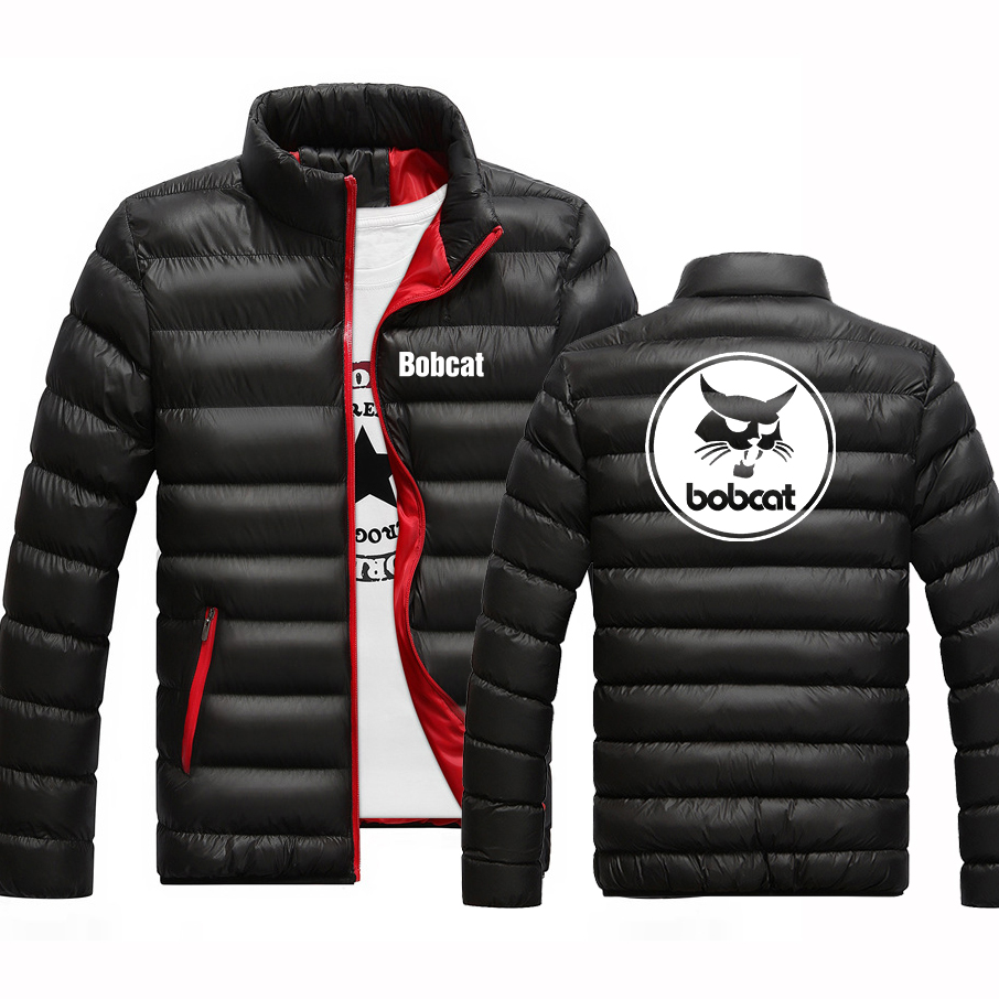 Heavy Equipment Bobcat - Bobcat-Jaqueta masculina com equipamento pesado, algodão
