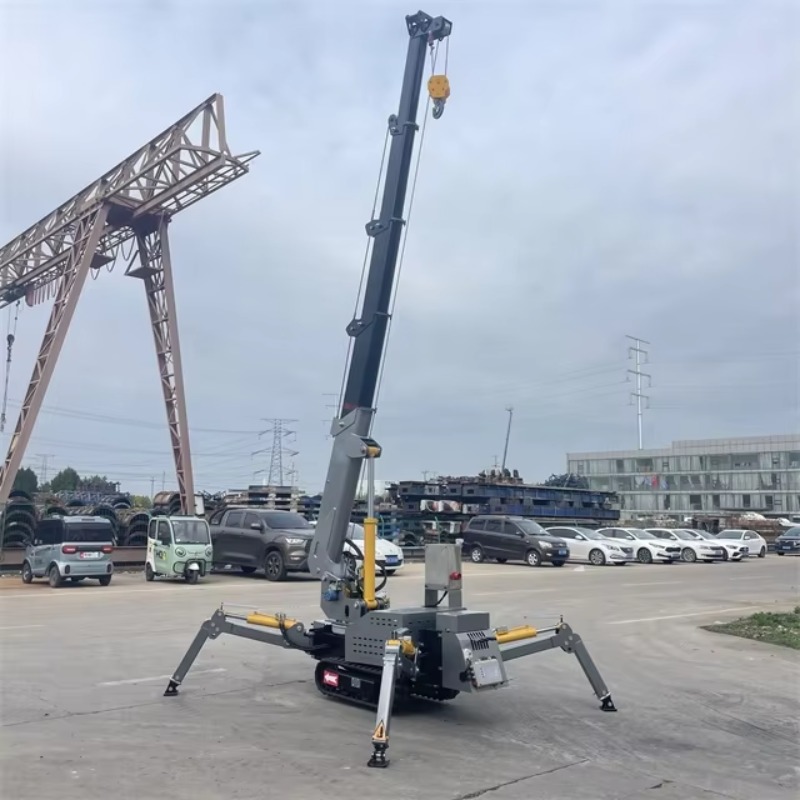 Heavy Equipment Crane - Mini Guindaste Aranha Compacto Hidráulico Elétrico