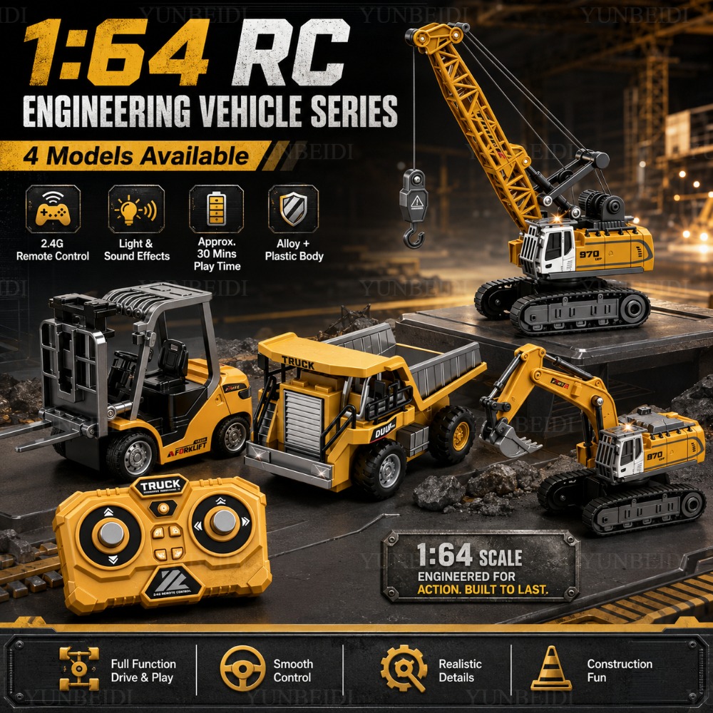 Heavy Equipment Crane - Mini Carro de Controle Remoto em