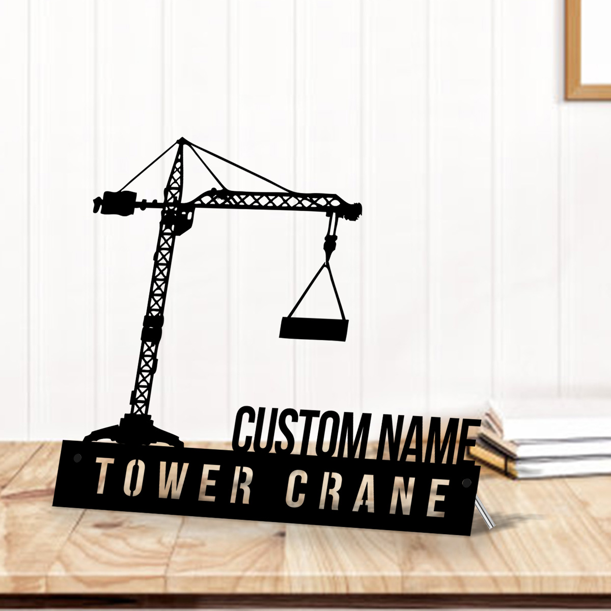 Placa de nome personalizada pa - Heavy Equipment Sign avaliação e preço