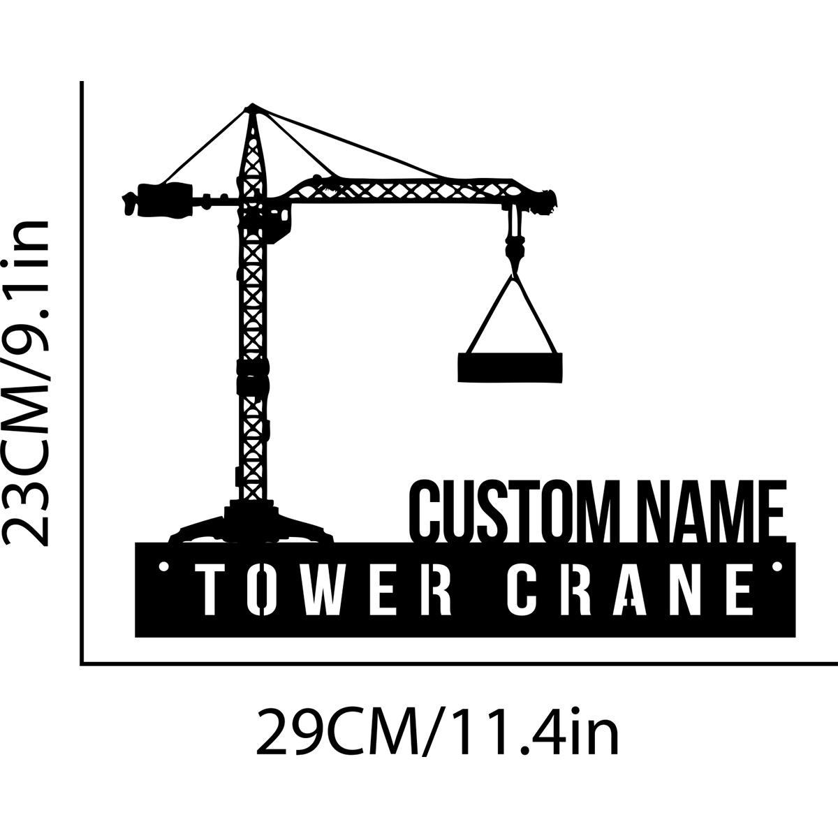 Placa de nome personalizada pa - Heavy Equipment Sign avaliação e preço