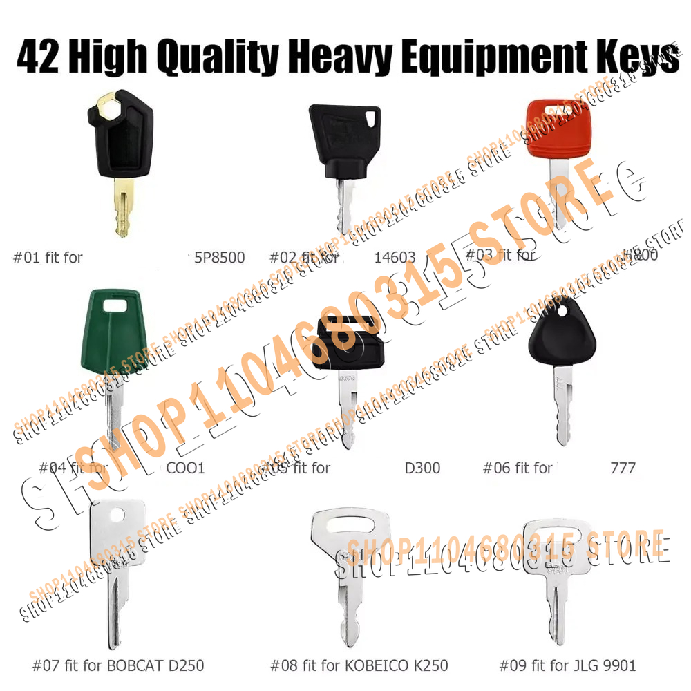 42 Chaves Novas para Equipamen - Heavy Equipment Bobcat avaliação e preço