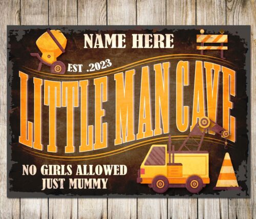 Placa de Metal Decorativa Pers - Heavy Equipment Sign avaliação e preço