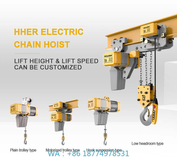 Talha elétrica popular de alta - Electric Chain Hoist avaliação e preço