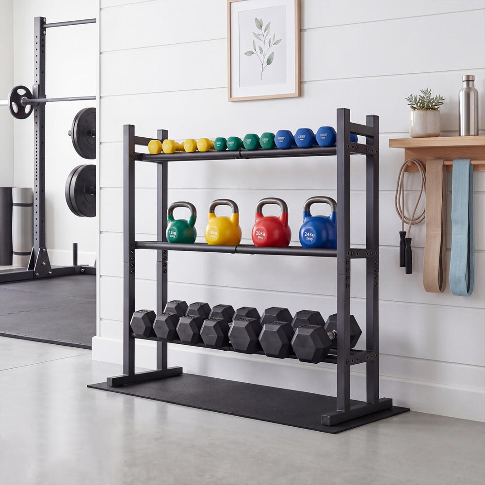 Suporte para Halteres de 3 Nív - Heavy Equipment Storage avaliação e preço