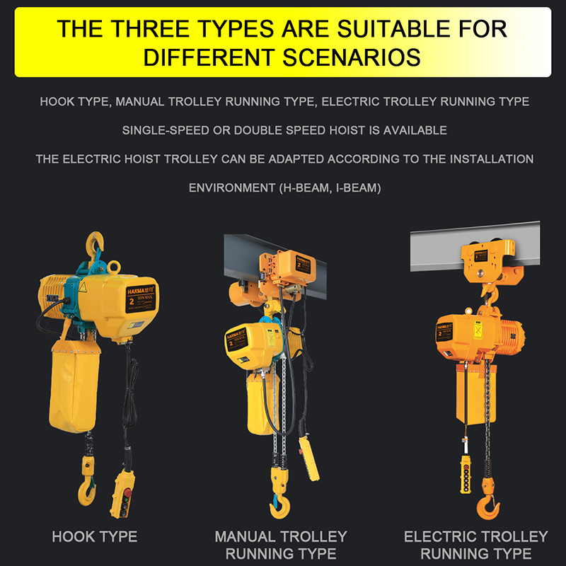 Guincho Elétrico Tipo Gancho C - Electric Chain Hoist avaliação e preço
