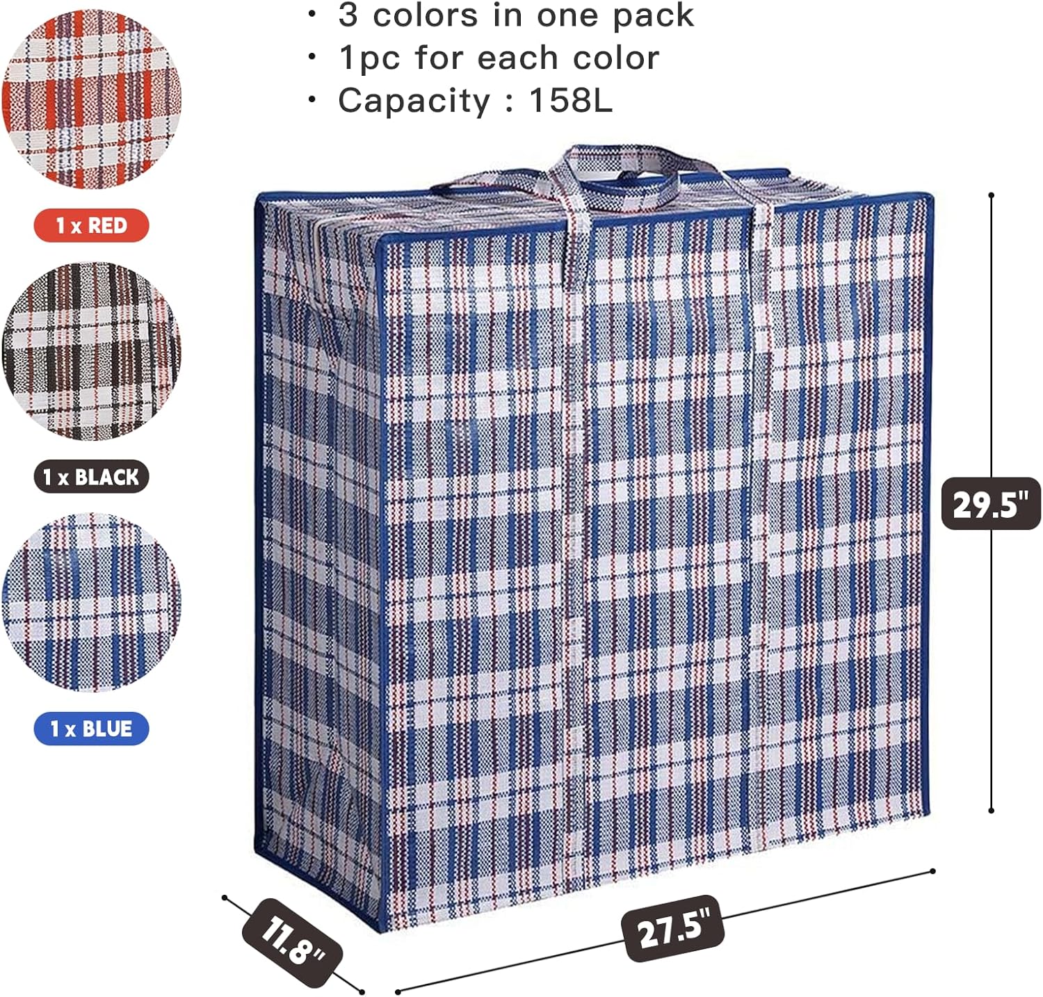 Pacote com 3 Sacos de Mudança  - Heavy Equipment Storage avaliação e preço