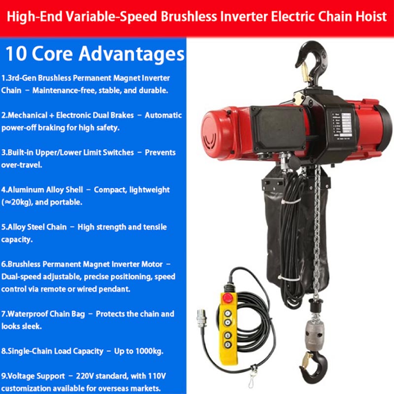 Guincho Elétrico de Cadeia 220 - Electric Chain Hoist avaliação e preço